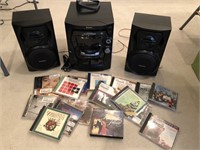 Panasonic CD Stereo System & CDs