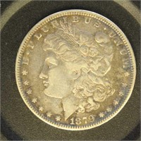 US Coins 1879 Morgan Silver Dollar, circulated