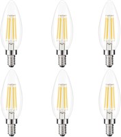 NEW 6PK LED Edison Candle Light Bulbs