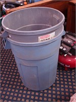Two 45-gallon Rubbermaid yard waste cans