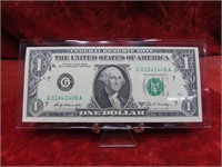 1969 B $1 High grade US currency banknote.