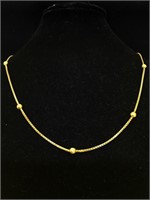 14K Gold Chain Necklace 
8.5 inches 6g