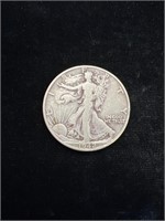 1942 D  Walking Liberty Half Dollar