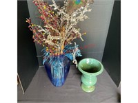 Vintage Blue Vase, Haeger Vase