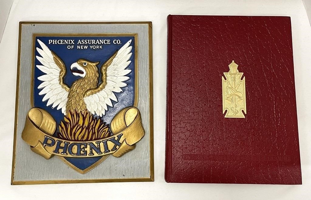 Fire Wall Plaque & Fire Department Book