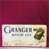 1940's Granger Pipe Tobacco Metal Sign