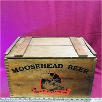 1950's Moosehead Wooden Beer Box