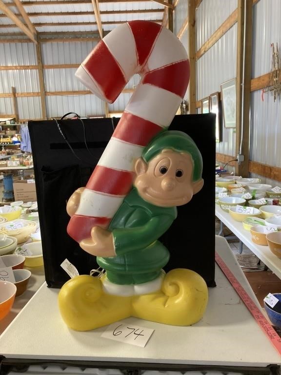 Blowmold Lighted Elf-32.5" tall