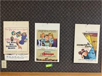 Group of 7 vintage movie posters