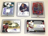 Authentic Autographed hockey cards