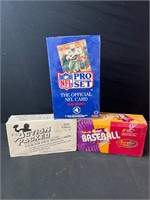 Three Sealed Boxes of Sports Cards