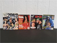 (4) World Wrestling Magazines