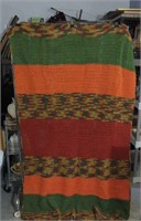 Handmade Warm Colors crocheted Blanket 50x75