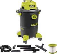 Sun Joe Wet/Dry Shop Vacuum, HEPA Filtration