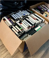 Very Large Box of VHS Tapes - about half appear