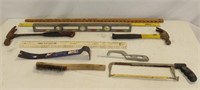 Hammers, Flat Bar, Level, Hack Saws