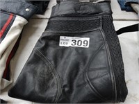Black Rose Motorcycle Pants Size XL Leather