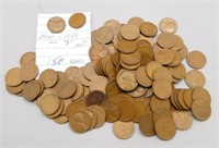 (150) Wheat Pennies. All "S" Mint. Dates:
