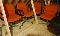 Mid Century Rolling Office Chairs