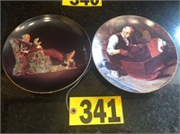 (2) Norman Rockwell plates