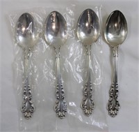 Lot of 4 sterling silver spoons