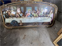 Framed Last Supper 32.5 inches wide