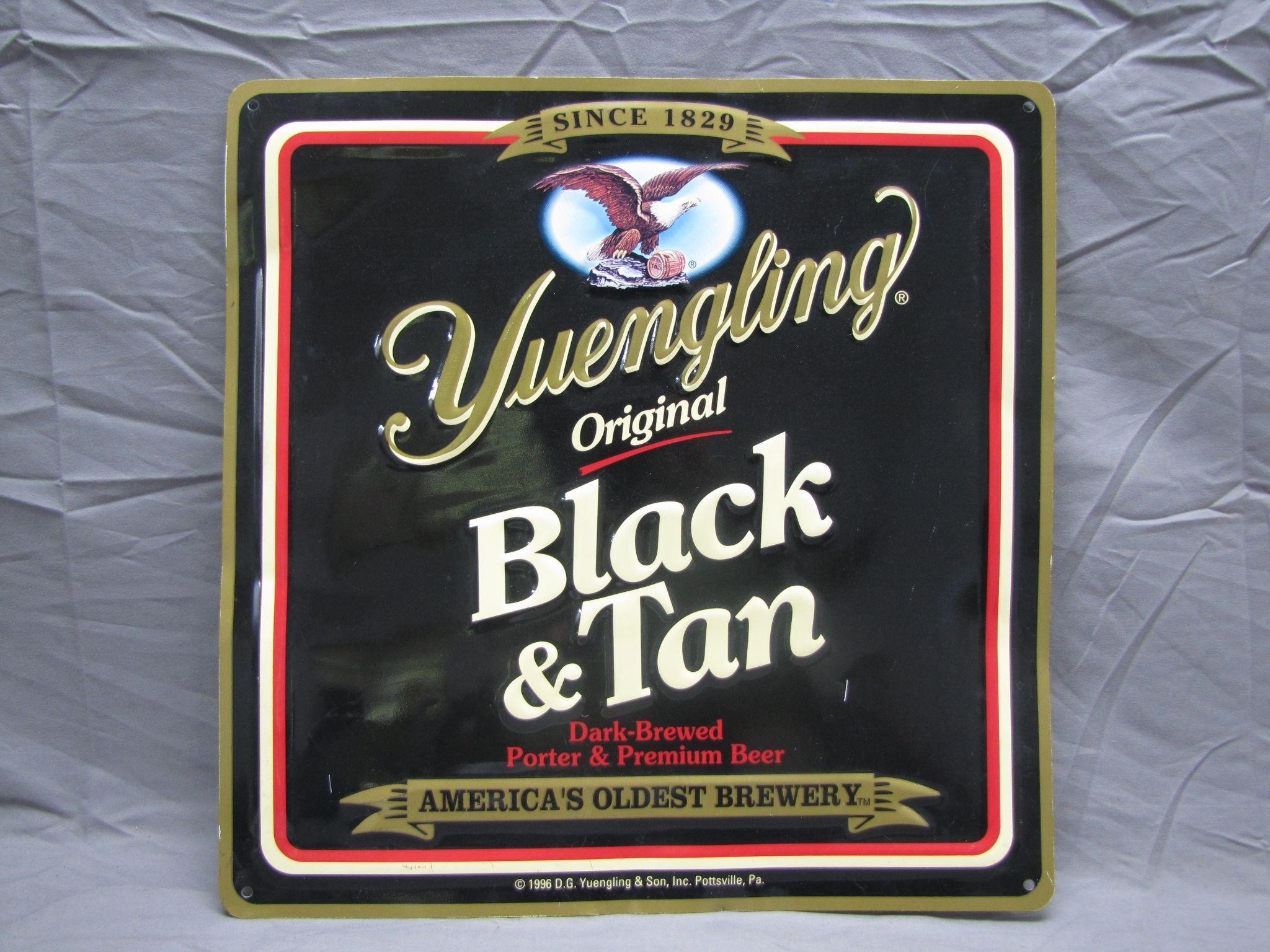 1996 Black & Tan Premium Beer Metal Display Sign