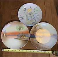 3 Decorative Plates - 2 Meito China and 1 Wales