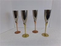 Silverplate Champagne Flutes