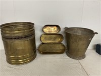 5 PC BRASS ROOM ACCENTS