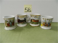 (4) Shaving Mugs - Deaver, Daccaro, Taggart &