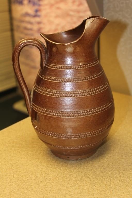Made in France Pottery Pitcher, Creamer