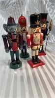Lot of 4 Miscellaneous Nut Crackers. 13.5 Inches