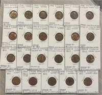 (23) 1937-57 Lincoln Head Wheat Cents