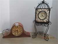 10" Electric Mantle Clock , 13" Clock