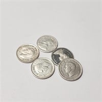 Silver Pack Of 5 App 11.3G  Coin