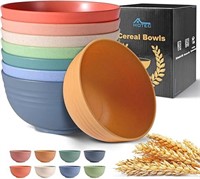 HOTEC Unbreakable Wheat Straw Cereal Bowls -