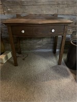 Oak table - converted wash stand