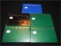 1971, 1973, 1995, 1997, 1998 Proof Sets