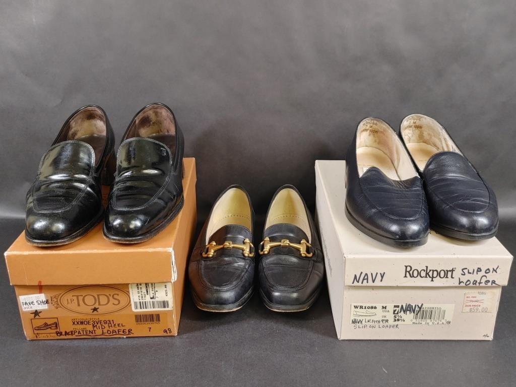 Rockport Loafers, JP Tod’s Loafers, Joan & David