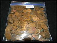 Bag 500 Wheat Cents Mixed Dates