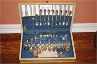 ROGERS SILVERWARE SILVERPLATE SET WITH BOX
