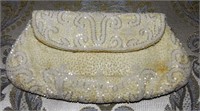 1960's Magid Beaded Evening Clutch, White