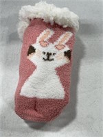 FUZZY CHILDREN SOCKS WOTH RABBIT DECOR FOR AGE 6