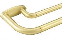 MAYRHYME DOUBLE CURTAIN RODS BRASS 28 TO 48IN