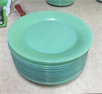 12 Fire King 9" Plates