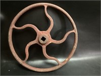 Vintage Crane 20” Cast Iron Steam Hand Wheel