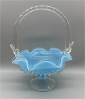 Art Deco Style Glass Basket