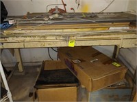 Metal Shop Table w/ Parts & Seat Covers