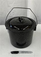 Vintage Speckled Enamel Pot